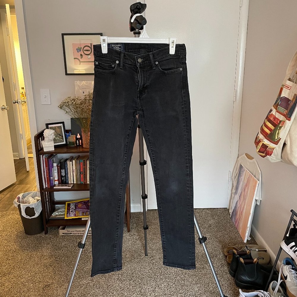 Abercrombie and Fitch Black Slim Jeans 28x32